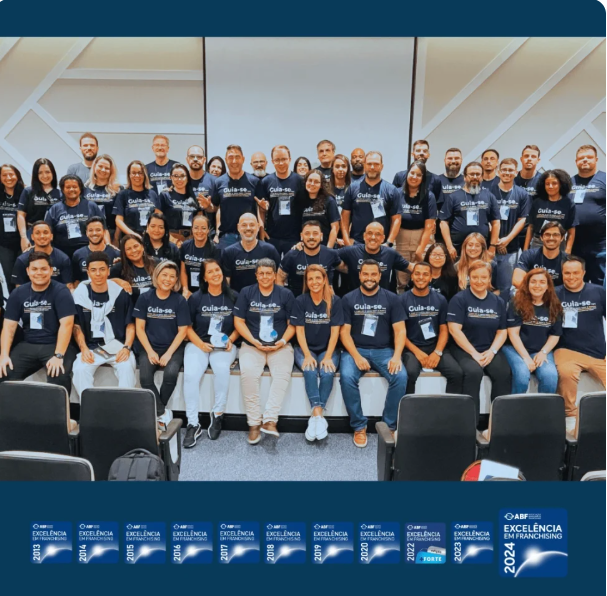Equipe Guia-se reunida no encontro de Excelência em Franchising